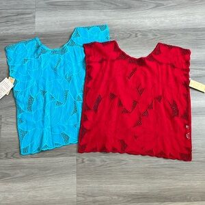 🌼 Embroidered Sleeveless Tops bundle